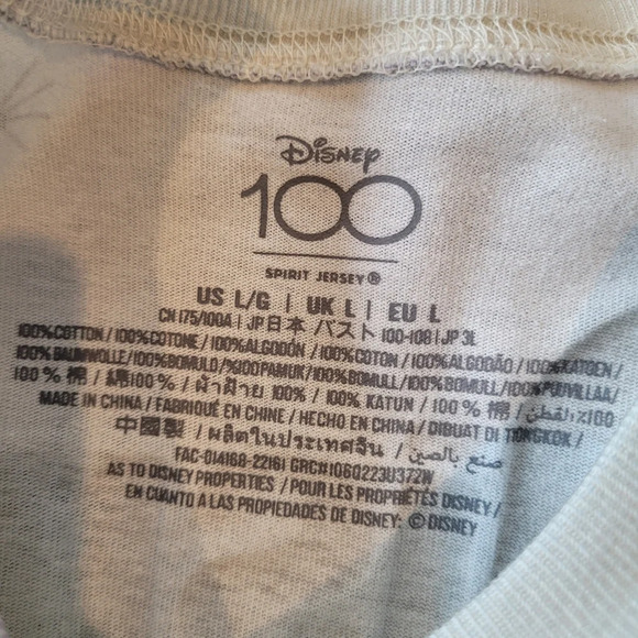 Disney Women's •Size Large• Spirit Jersey Pastel tie dye character top - Picture 5 of 10